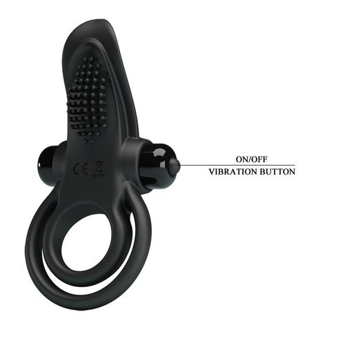 Pretty Love - Vibrant Penis Ring Black- 10 Function Vibrations na Arena.pl