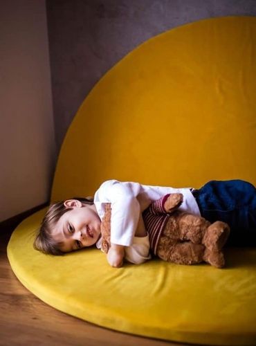 mata do zabawy okrągła 120 cm - błękitna na Arena.pl