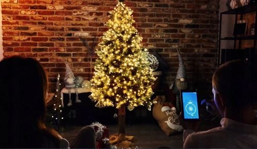 lampki 200led świąteczne białe sterowane telefonem na święta z aplikacją na Arena.pl