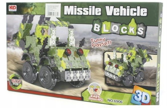 klocki 3d missile vehicle zdjęcie 1
