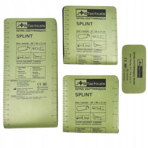 Zestaw 4 szyn unieruchamiających SPLINT 92 / 46 / 23/ 9,5 cm + TORBA na Arena.pl