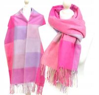 ELEGANCKI SZALIK SZAL KRATA 200cm z frędzelkami ciepły miękki