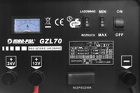 PROSTOWNIK SAMOCHODOWY DO AKUMULATORÓW 12v / 24v GZL-70 200A Z PILOTEM