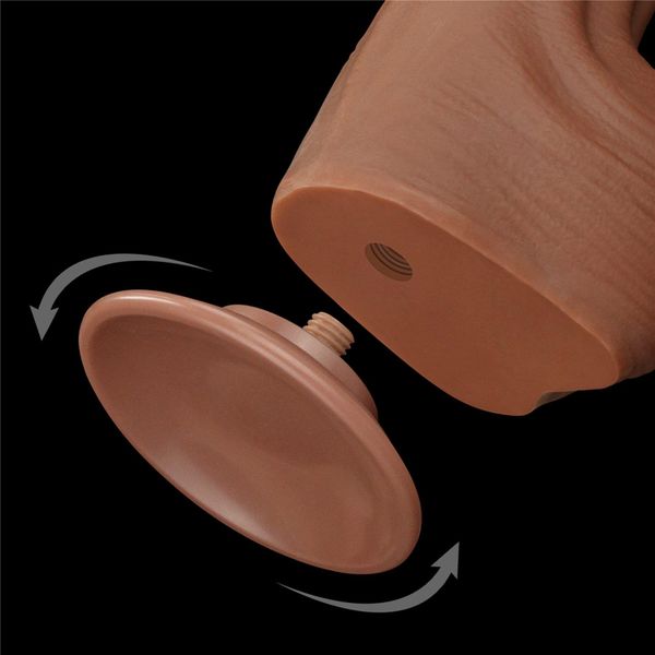 11.5'' King Sized Sliding Skin Dual Layer Dong Brown zdjęcie 10