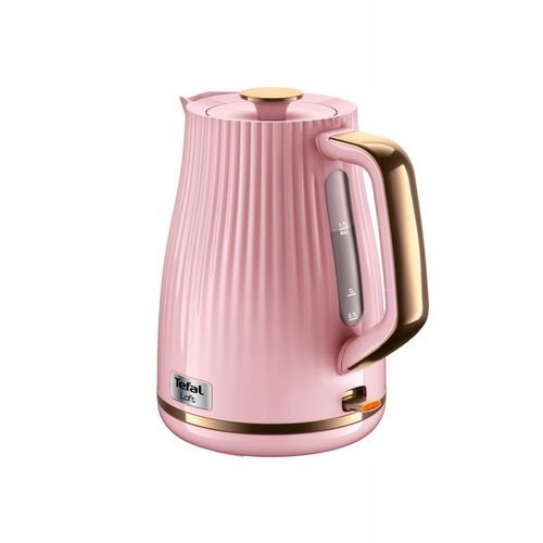 Czajnik elektryczny bezprzewodowy TEFAL Loft KO2517 2400 W różowy na Arena.pl