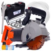 BRUZDOWNICA DO BETONU ELEKTRYCZNA DUŻA LASER ZESTAW 4 TARCZE WALIZKA 3000W