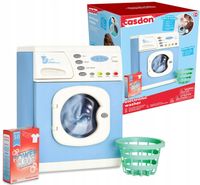 PRALKA DLA DZIECI DŹWIĘK ŚWIATŁO BĘBEN NA BATERIE NIEBIESKA CASDON 30 CM