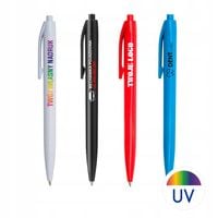 Długopisy reklamowe plastikowe z logo - nadruk kolorowy - 100 szt.