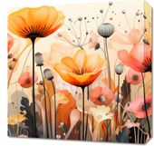 Obraz 50x50cm Taneczne Maki