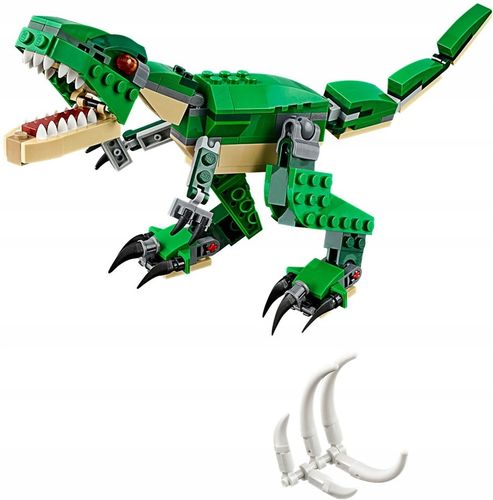 LEGO CREATOR 31058 Dinozaury Model Tyranozaur T-REX 3w1 + TORBA PREZENTOWA na Arena.pl