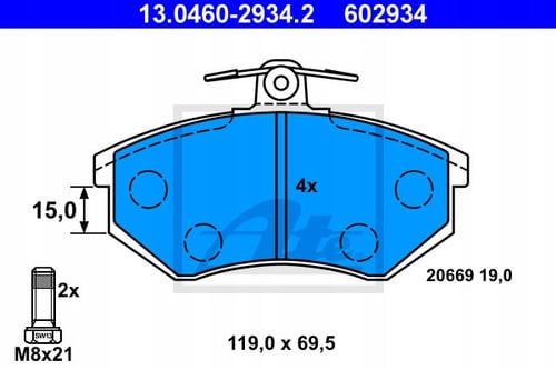 TARCZA HAM PRZOD 280X22 V ATE na Arena.pl