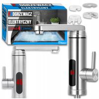 PRZEPŁYWOWY PODGRZEWACZ WODY ELEKTRYCZNY WYŚWIETLACZ LCD 3600 W BATERIA