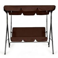 HUŚTAWKA OGRODOWA 3-OSOBOWA STALOWA Z DASZKIEM MULTIGARDEN