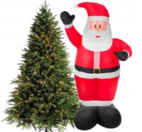 ŚWIĘTY MIKOŁAJ DMUCHANY DEKORACJA ŚWIĄTECZNA LED OZDOBA OGRODOWA XL 240 cm