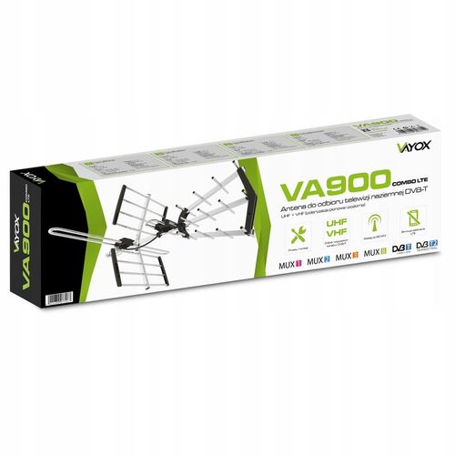 ANTENA DO TV NAZIEMNEJ DVB-T2 KIERUNKOWA COMBO 4K MUX8 LTE WZMACNIACZ na Arena.pl
