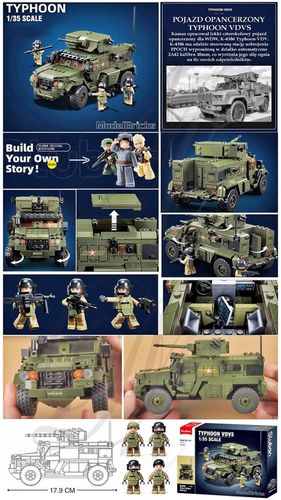 POJAZD WOJSKOWY 4386 TAJFUN klocki konstrukcyjne tir wojsko płytka figurki na Arena.pl