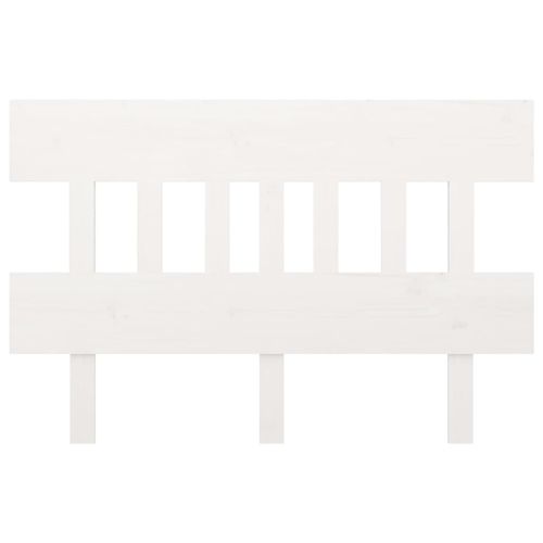 Wezgłowie łóżka, białe, 183,5x3x81 cm, lite drewno sosnowe na Arena.pl
