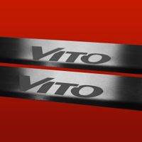 Listwa progowa MERCEDES VITO W639 Stal nierdzewna 304 mat 2szt