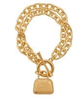 bransoletka z uroczą torebeczką (b21/wio/08au)