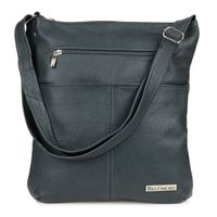 Granatowa torebka skórzana damska listonoszka skóra Beltimore A4 934