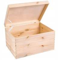 Pudełko drewniane skrzynka z wiekiem 40x30x24 cm