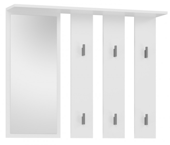 Nowoczesny Wieszak Do Przedpokoju 100 cm Biały PANAMA II TS - 4 Kolory zdjęcie 1