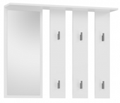 Nowoczesny Wieszak Do Przedpokoju 100 cm Biały PANAMA II TS - 4 Kolory