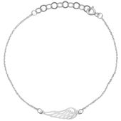 Bransoletka Ażurowe Skrzydła Skrzydło Anioła 20 cm Srebro 925
