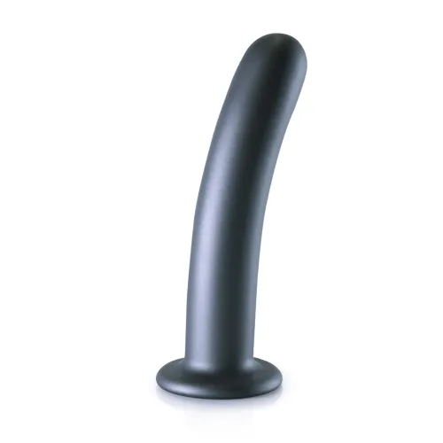 ouch! smooth silicone 17 cm - smukły model z przyssawką, srebrny na Arena.pl