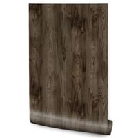 Tapeta Ciemne Drewniane DESKI Imitacja Drewna 3D