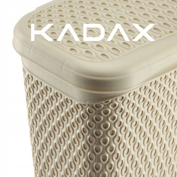 KADAX Pojemnik Na Proszek Do Prania 6L Detergenty Pudełko Beżowy zdjęcie 9