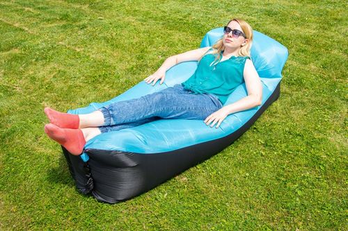 LAZY BAG Air Sofa DMUCHANA Leżak Materac Fotel Materiał Ripstop ZAGŁÓWEK na Arena.pl