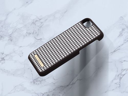 Materiałowe etui do iPhone SE 2020/8/7 (Dark Brown Pattern 2) na Arena.pl