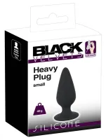 black velvets plug stożkowy silikonowy mały 7,8 cm czarny 40 g