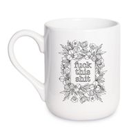 KUBEK "FUCK THIS SHIT" Wzór - Elegant Coffee 330 ml