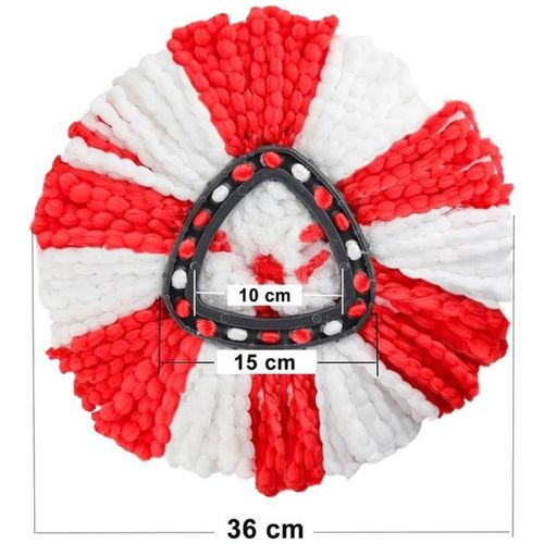 6x WKŁADY DO MOPA OBROTOWEGO ZAPAS DO MOPA VILEDA TURBO OBROTOWY KOŃCÓWKI na Arena.pl