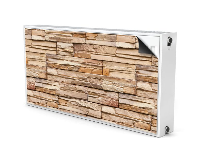 Maskownica MAGNETYCZNA Na Kaloryfer Kamień Łupek Efekt 3D 80cm x 60cm zdjęcie 2