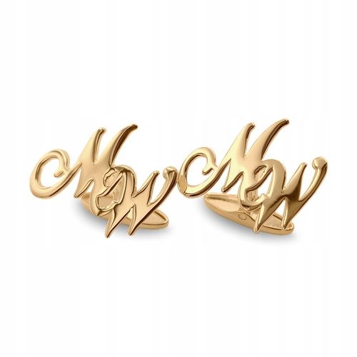 Spinki do mankietów z inicjałami litery alfabetu na Arena.pl