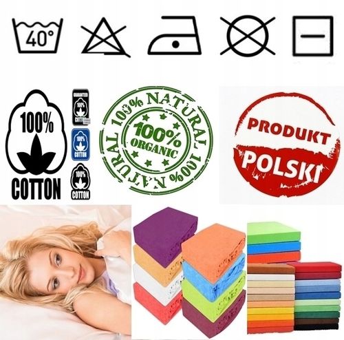Prześcieradło FROTTE - BAWEŁNA - LUX z Gumką 160x200 POLSKIE na Arena.pl