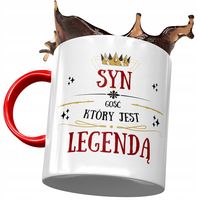 Kubek Czerwony Dla Syna Na Dzień Dziecka Prezent Z Nadrukiem Ze Zdjęciem