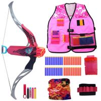 NERF REBELLE ŁUK CROSSBOW ZESTAW DLA DZIEWCZYNEK + RÓŻOWE DODATKI