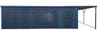 Garaż blaszany 8x5m + wiata 2m - 2x brama uchylna - okno - drzwi  SO137