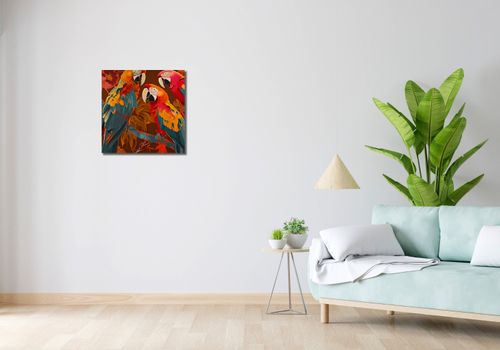 Obraz 50x50cm Kolorowe Ary na Arena.pl