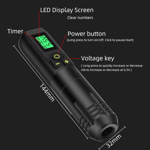 Dobry wybór zestaw do tatuażu maszynka do tatuażu Pen na baterie Wireless na Arena.pl