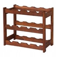 Regał na wino drewniany stojak na 12 butelek półka