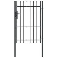 Brama ogrodzeniowa Szary 100 x 150 cm Stal Pokryta Proskiem