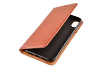 Skórzane etui Book Cover do iPhone Xr brązowy