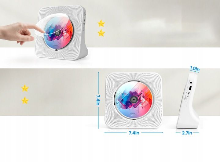 PULPIT ODTWARZACZ CD BLUETOOTH WBUDOWANE GŁOŚNIKI HI-FI + PILOT zdjęcie 3