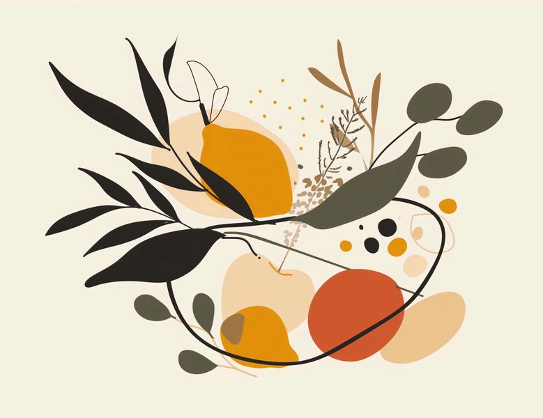 Plakat 65x50cm Botaniczny Wir zdjęcie 1