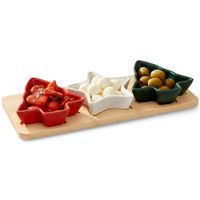 Talerz Świąteczny Miseczki na Przekąski Przystawki Tapas Sosy Dipy Stół